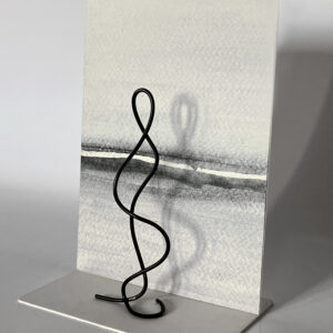 Carte 10x15cm et personnage filaire